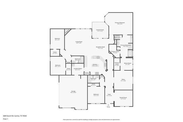 2809 Ranch Road, Sachse, TX 75048