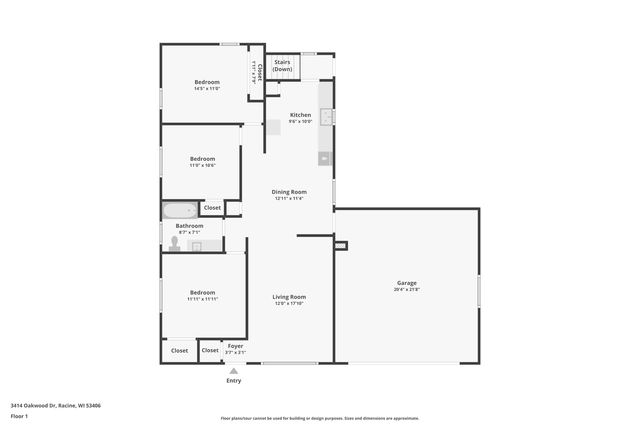 3414 Oakwood DRIVE, Racine, WI 53406