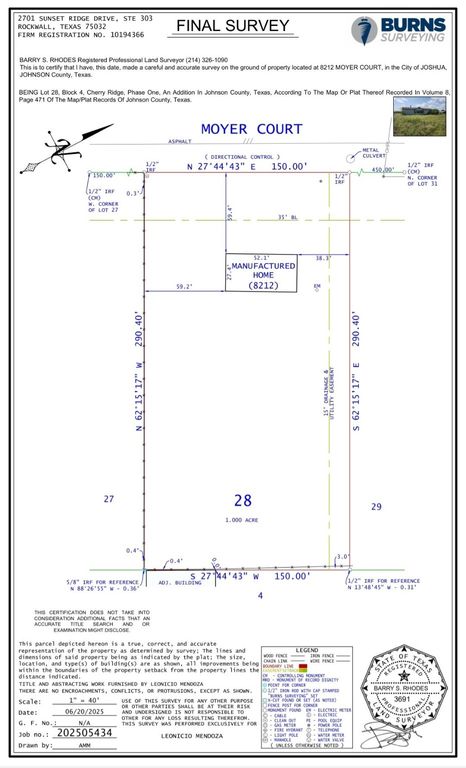 8212 Moyer Court, Joshua, TX 76058