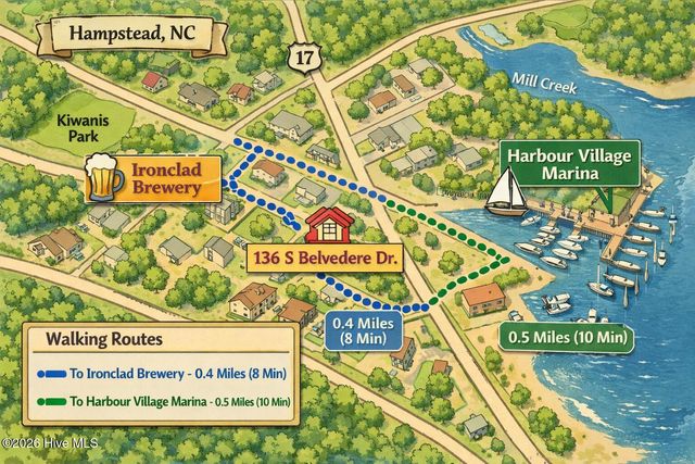 136 S Belvedere Drive, Hampstead, NC 28443