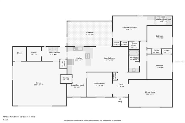 407 STONEHAM DRIVE, Sun City Center, FL 33573