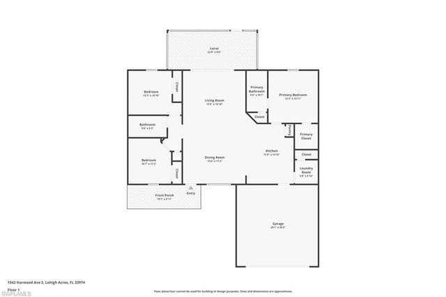 1042 Harwood AVE S, Lehigh Acres, FL 33974