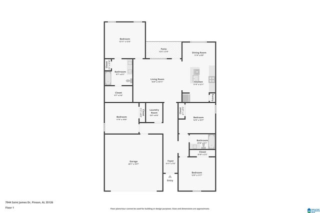7944 SAINT JAMES DRIVE, Pinson, AL 35126