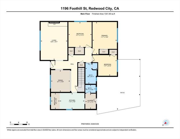 1196 Foothill Street, Redwood City, CA 94061
