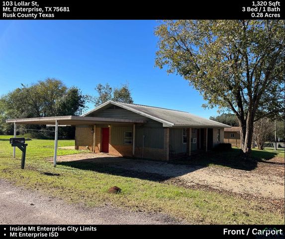 103 Lollar, Mount Enterprise, TX 75681
