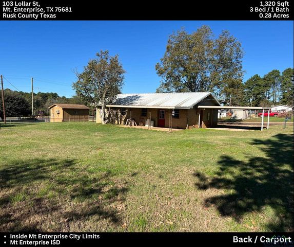 103 Lollar, Mount Enterprise, TX 75681