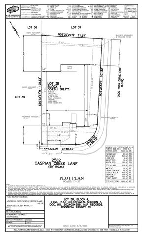 2502 Caspian Creek Lane, Iowa Colony, TX 77583