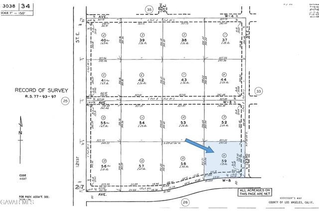 Cor Avenue W8 & 123th St E., Pearblossom, CA 93553