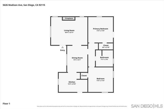 5626 Madison Ave, San Diego, CA 92115