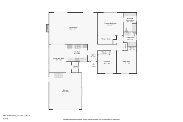 1496 Portobelo Drive, San Jose, CA 95118