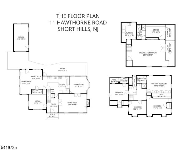 11 HAWTHORNE ROAD, Millburn Twp., NJ 07078