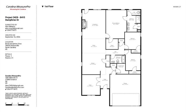 8415 Dumphries Drive, Huntersville, NC 28078
