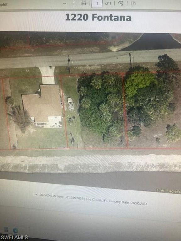 1220 Fontana ST E, LEHIGH ACRES, FL 33974 — exterior