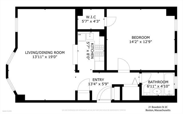 21 Bowdoin 2C, Boston, MA 02114