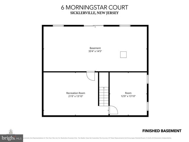 6 MORNINGSTAR CT, Sicklerville, NJ 08081