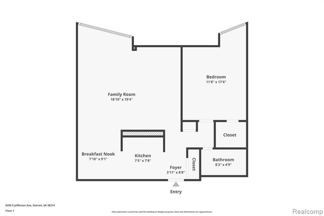 8200 E Jefferson Avenue 411, Detroit, MI 48214