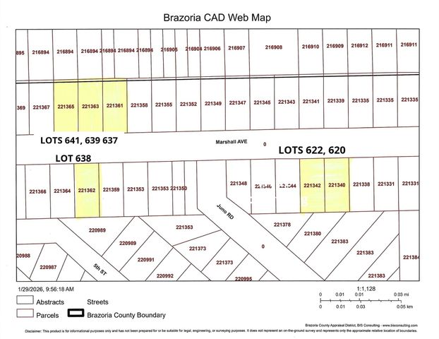 lots 641,639,637 Marshall Avenue, Holiday Lakes, TX 77515