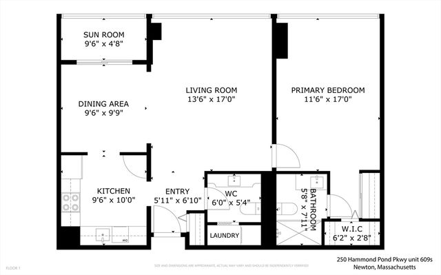 250 Hammond Pond Parkway 609S, Newton, MA 02467