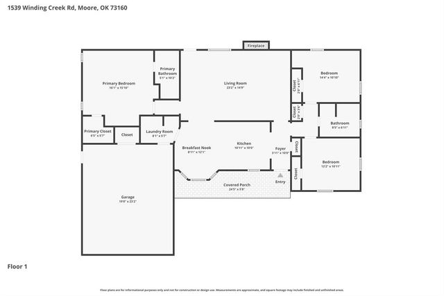 1539 Winding Creek Road, Moore, OK 73160
