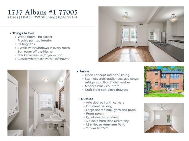 1737 Albans Road 1, Houston, TX 77005