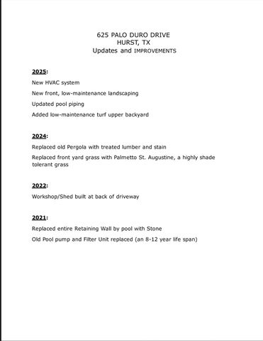 625 Palo Duro Drive, Hurst, TX 76054