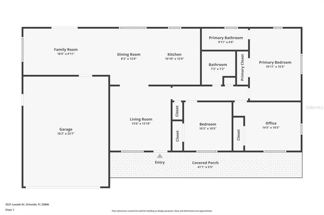 2521 LASSEK DRIVE, Orlando, FL 32806