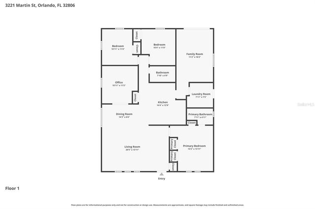 3221 MARTIN STREET, Orlando, FL 32806