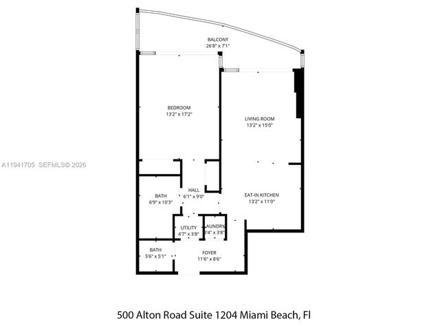 500 Alton Road 1204, Miami Beach, FL 33139