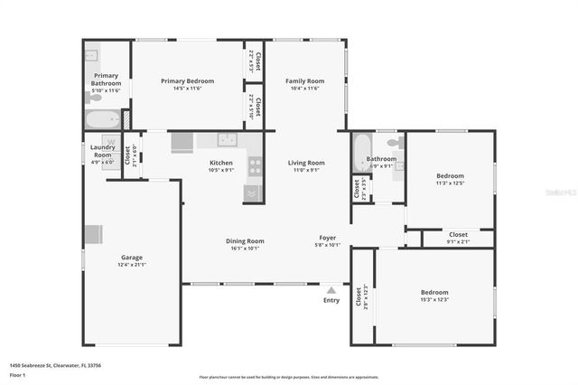 1450 SEABREEZE STREET, Clearwater, FL 33756