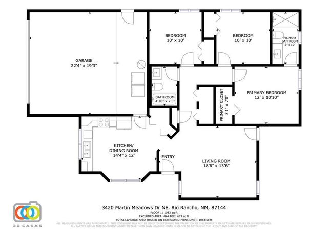 3420 MARTIN MEADOWS Drive NE, Rio Rancho, NM 87144