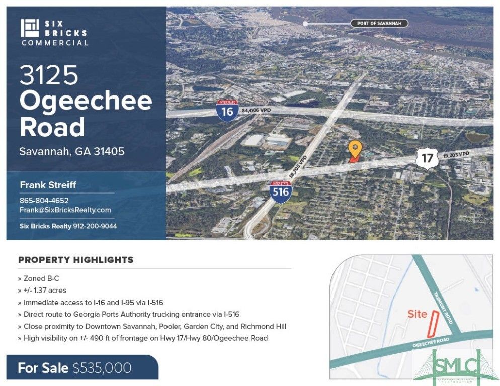 Image 1 of property listing at 3125 Ogeechee Road, Savannah, GA 31405