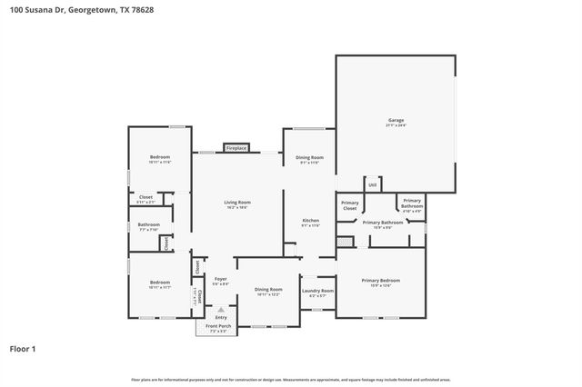 100 Susana DR, Georgetown, TX 78628