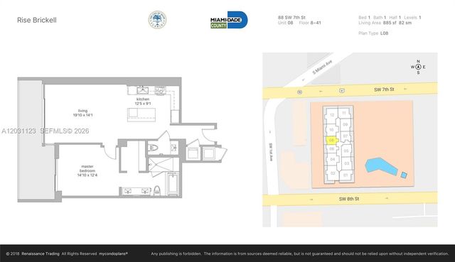 88 SW 7th Street 3208, Miami, FL 33130