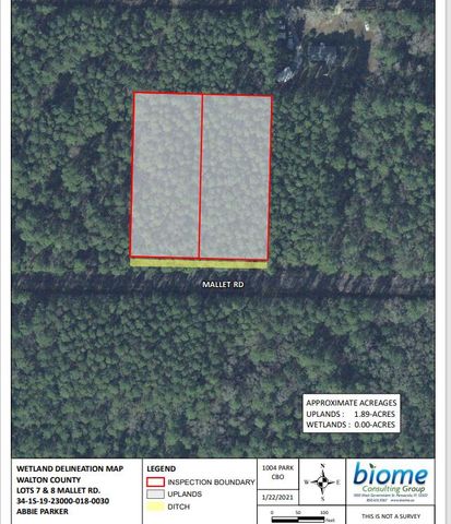 Lot 8 Mallet Road, Freeport, FL 32439