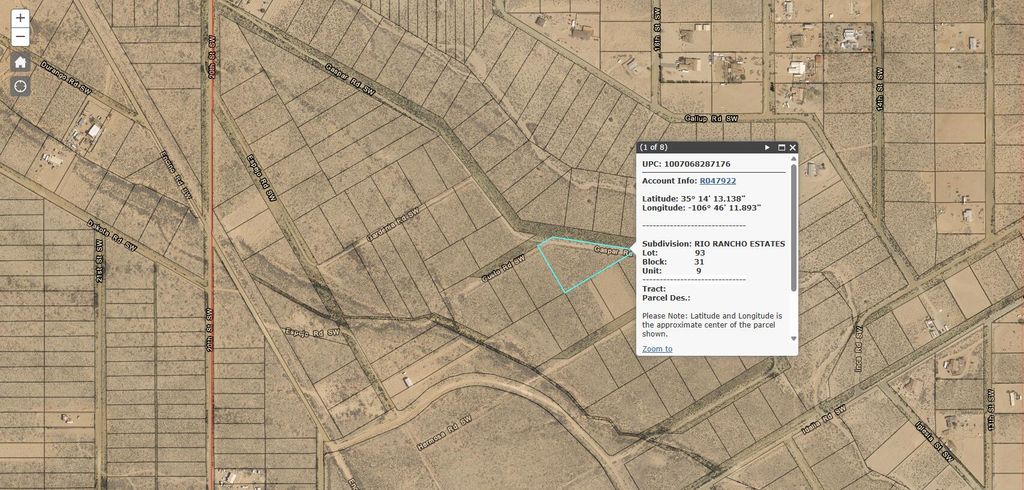 1 Lot Gusto Road SW, Rio Rancho, NM 87124