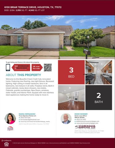 6130 Briar Terrace Drive, Houston, TX 77072