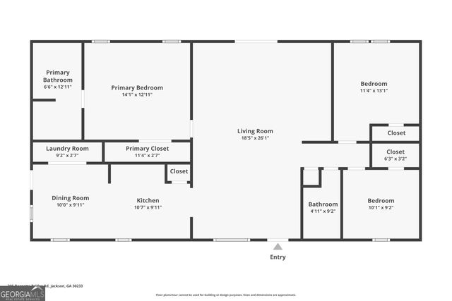 395 Barnetts Bridge Road, Jackson, GA 30233