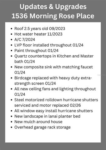 1536 MORNING ROSE PLACE, Trinity, FL 34655