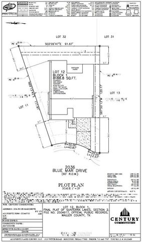 2036 Blue Mar Drive, Brookshire, TX 77423