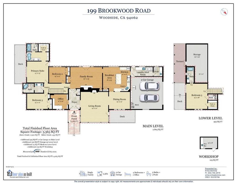 Image 40 of property listing at 199 Brookwood Road, Woodside, CA 94062