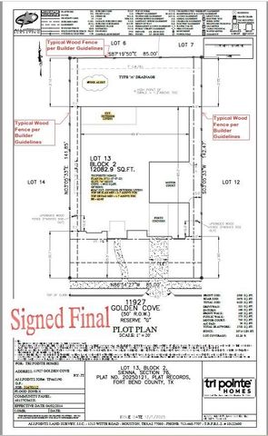 11927 Golden Cove, Missouri City, TX 77459