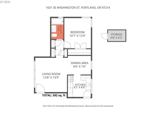1631 Se WASHINGTON St, Portland, OR 97214