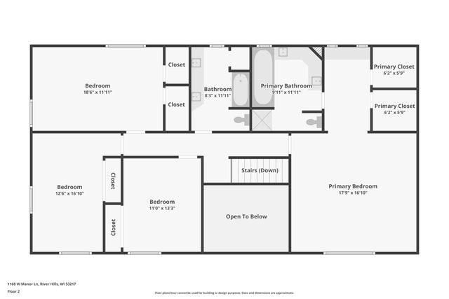 1168 W Manor LANE, River Hills, WI 53217