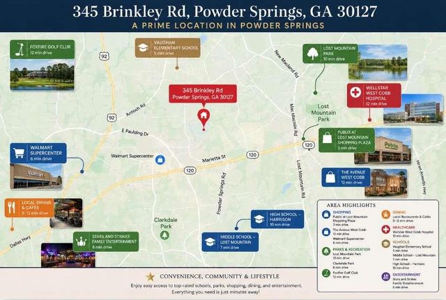 345 Brinkley Road, Powder Springs, GA 30127