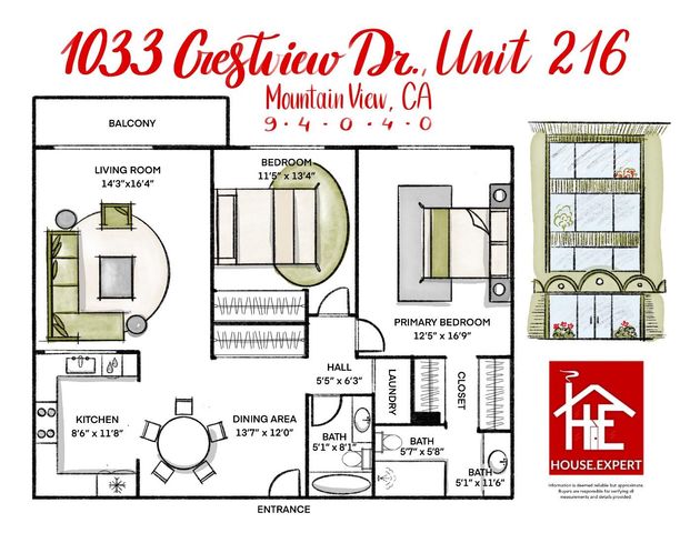 1033 Crestview Drive 216, Mountain View, CA 94040