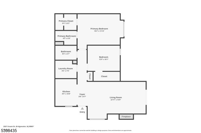 2507 Vroom Dr, Bridgewater Twp., NJ 08807