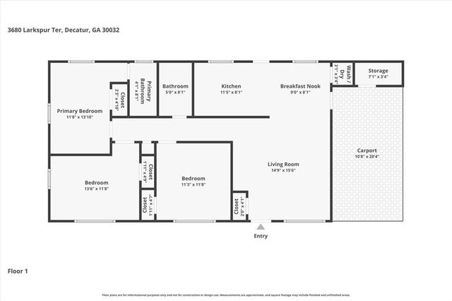3680 Larkspur Terrace, Decatur, GA 30032