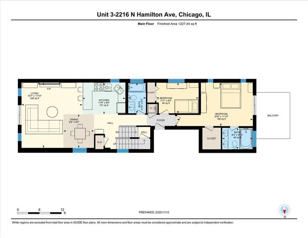 2216 N Hamilton Avenue 3, Chicago, IL 60647