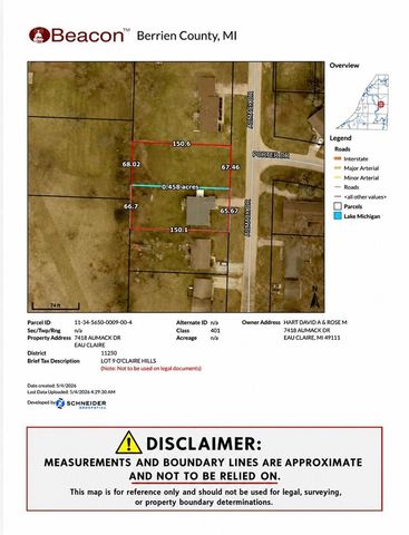 7418 Aumack Drive, Eau Claire, MI 49111