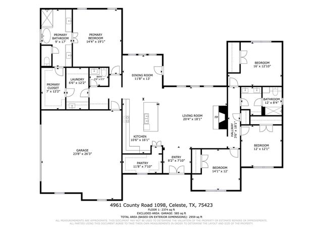 4961 County Road 1098, Celeste, TX 75423